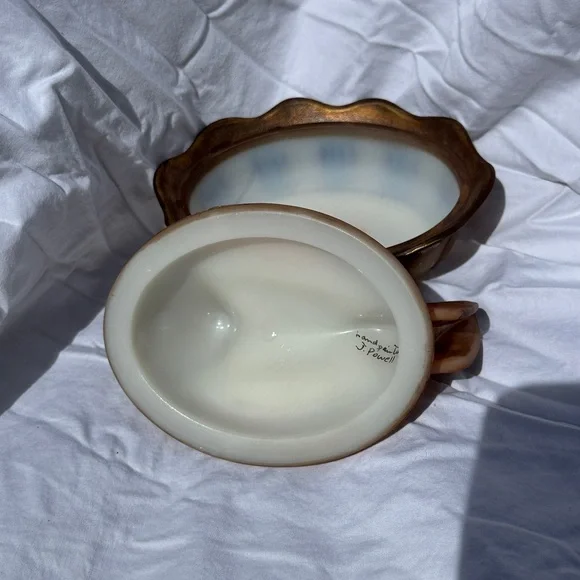 Fenton Hand-painted Hen Covered Dish